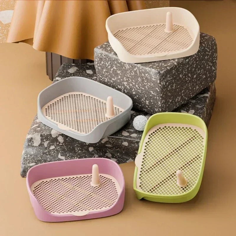 Portable Dog Potty Tray Large Indoor Pet Litter Box Puppy Training Toilet Pad Holder Pet Toilet for Puppies Dogs Pet Accessory