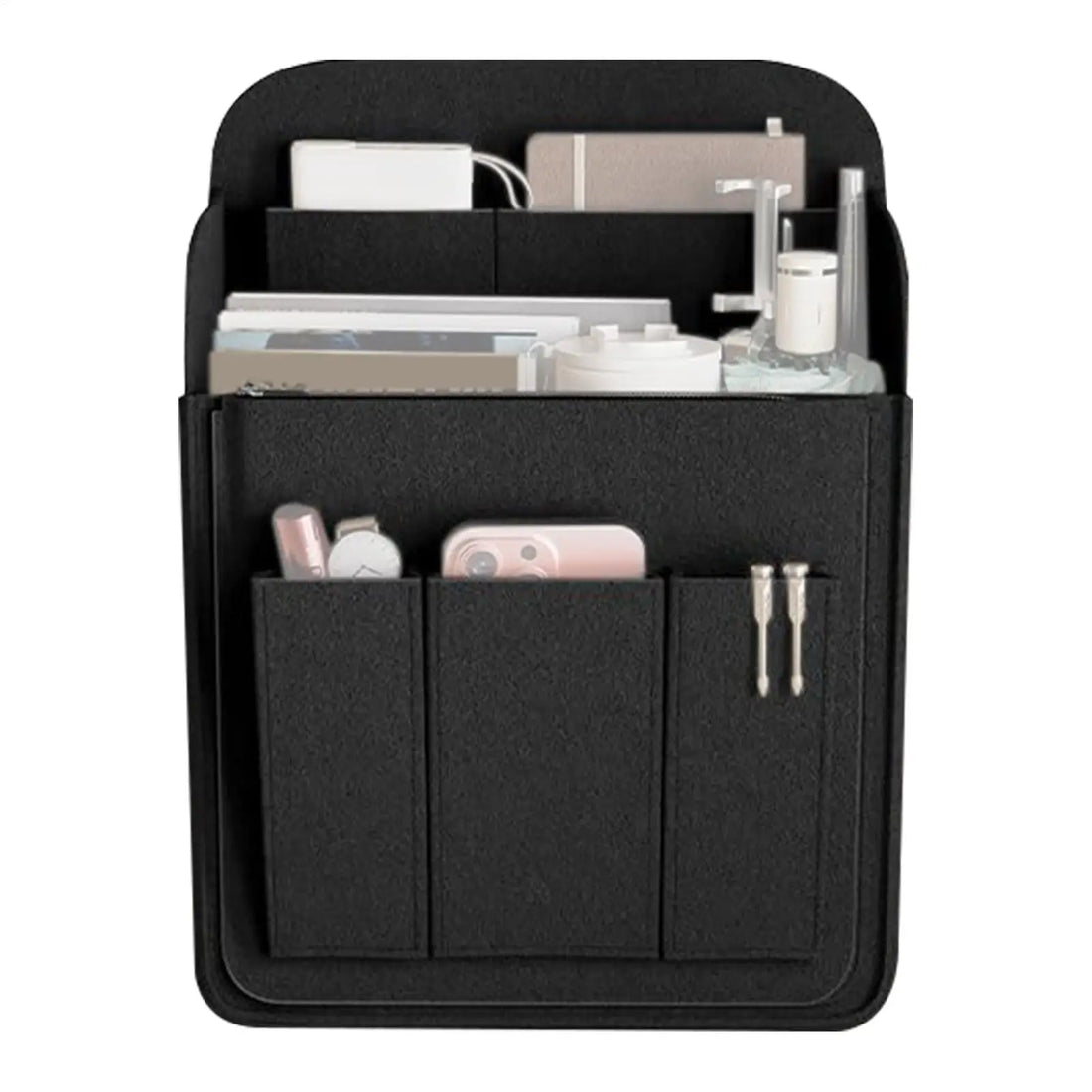 Portable Storage Organizer Bag Bookbag Organizer Rucksacks Insert With Multiple Pockets for Bottles Umbrellas Cosmetics Phones