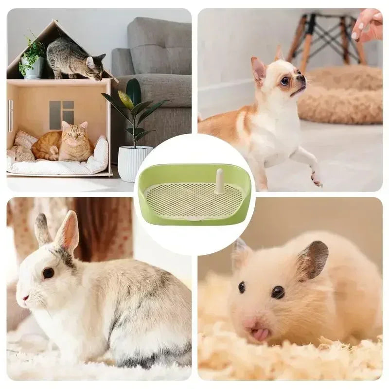 Portable Dog Potty Tray Large Indoor Pet Litter Box Puppy Training Toilet Pad Holder Pet Toilet for Puppies Dogs Pet Accessory
