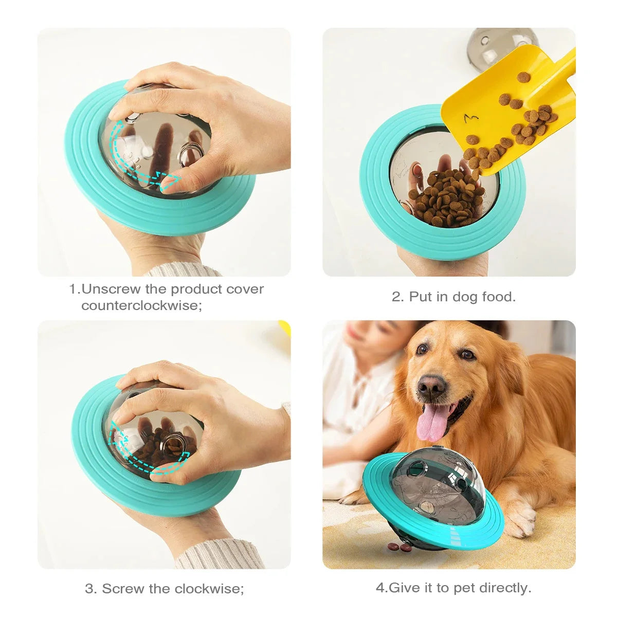 Multi-function Feeder Puppy Slow Feeder Interactive Cat Toy Dog Outdoor Training Toy Improve IQ For Small Medium Large Dogs Cats