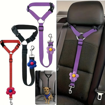 Dog Seat Belt for Vehicle Secure, Pet Car Tether Safety Leash for Dogs In Vehicles, Dog Seatbelt Tether,  Christmas Gift