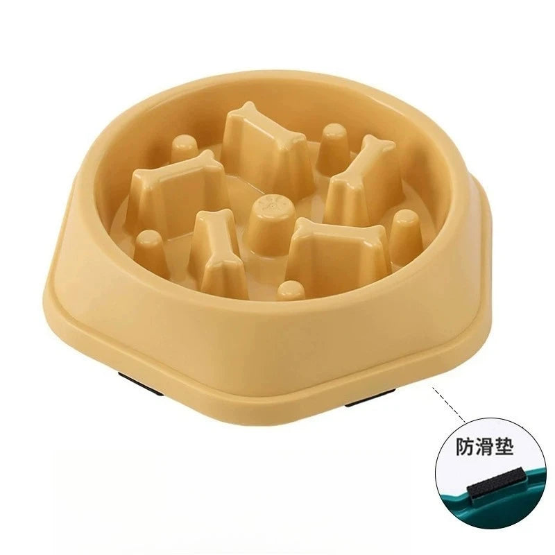 New Slow Feeder Dog Bowl Anti-choking Puppy Food Bowl Anti-slip Pet Slow Eating Dog Dishes Puzzle Feeders for Dogs Small Medium