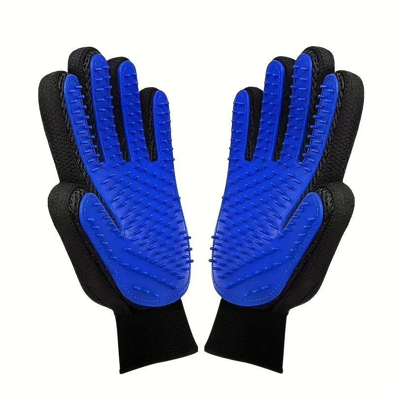 2 Pcs Cleaning Gloves Suitable for Hair Removal Tools for Dogs Cats Pet Massage and Caressing Gloves, Hair Removal Glove Brush