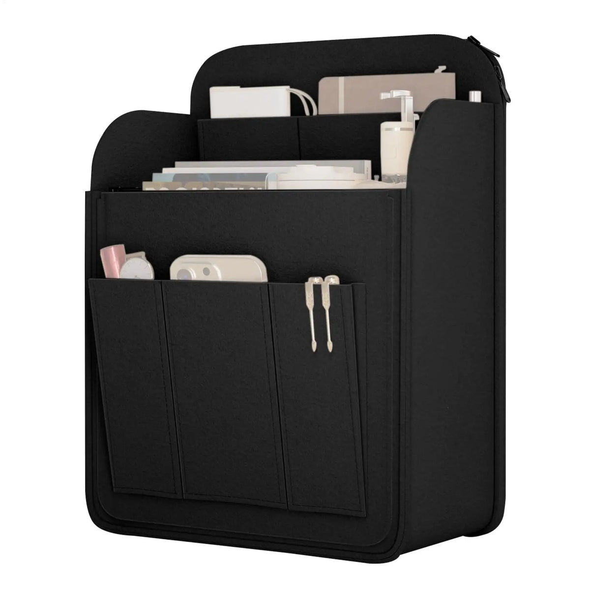 Portable Storage Organizer Bag Bookbag Organizer Rucksacks Insert With Multiple Pockets for Bottles Umbrellas Cosmetics Phones
