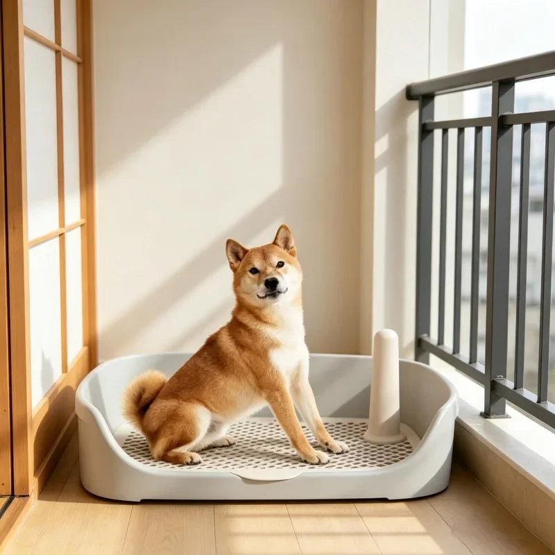 Portable Dog Potty Tray Large Indoor Pet Litter Box Puppy Training Toilet Pad Holder Pet Toilet for Puppies Dogs Pet Accessory
