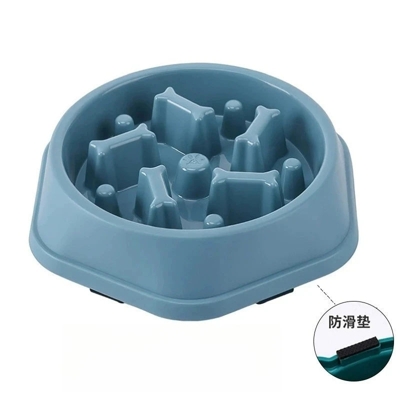 New Slow Feeder Dog Bowl Anti-choking Puppy Food Bowl Anti-slip Pet Slow Eating Dog Dishes Puzzle Feeders for Dogs Small Medium